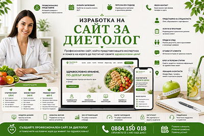 Изработка на сайт за диетолог
