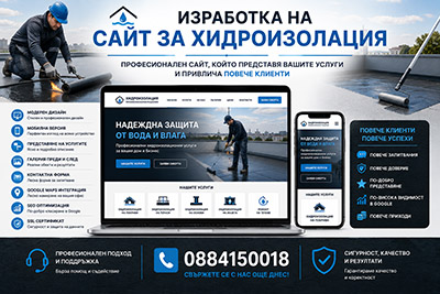 Изработка на сайт за хидроизолация