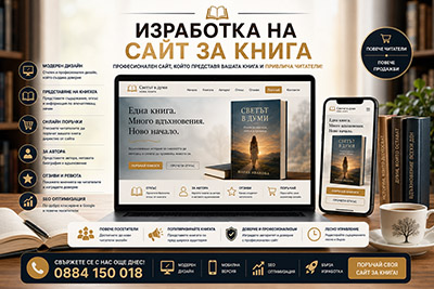 Изработка на сайт за книга
