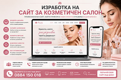 Изработка на сайт за козметичен салон