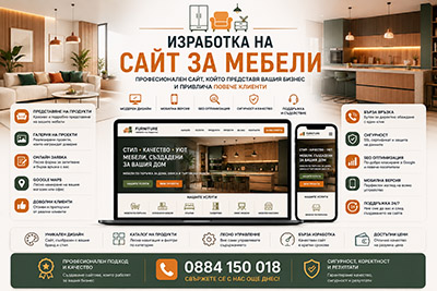 Изработка на сайт за мебели