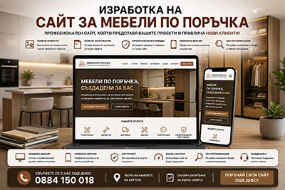 Изработка на сайт за мебели по поръчка