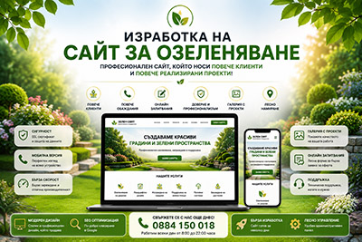 Изработка на сайт за озеленяване