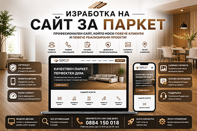 Изработка на сайт за паркет