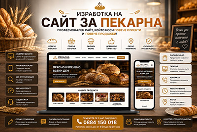 Изработка на сайт за пекарна