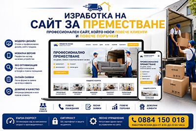 Изработка на сайт за преместване