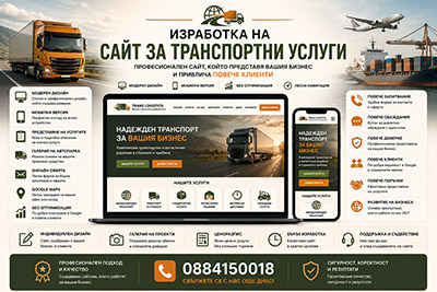Изработка на сайт за транспортни услуги