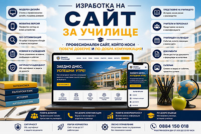 Изработка на сайт за училище