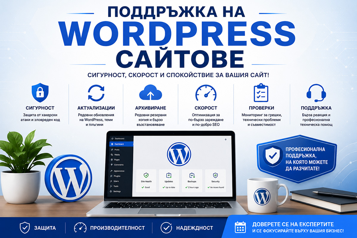 Поддръжка на WordPress сайтове